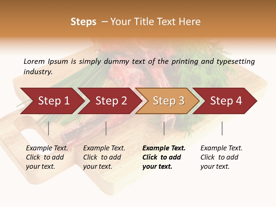 Cut Food Grocery PowerPoint Template