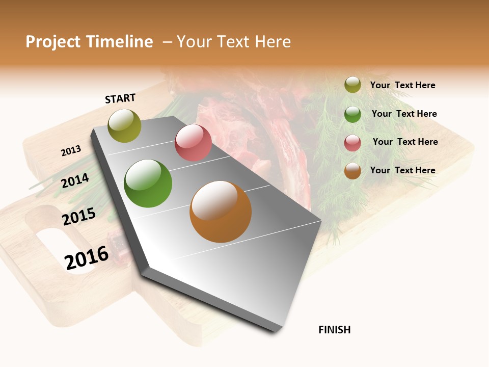 Cut Food Grocery PowerPoint Template
