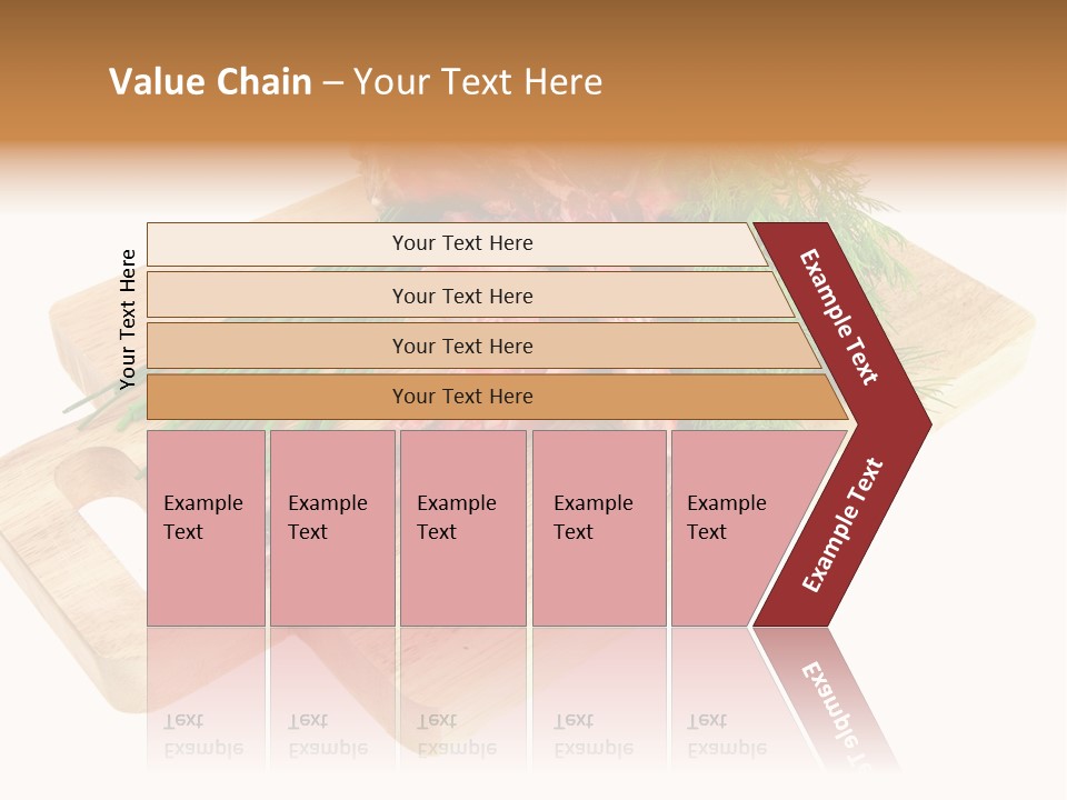 Cut Food Grocery PowerPoint Template