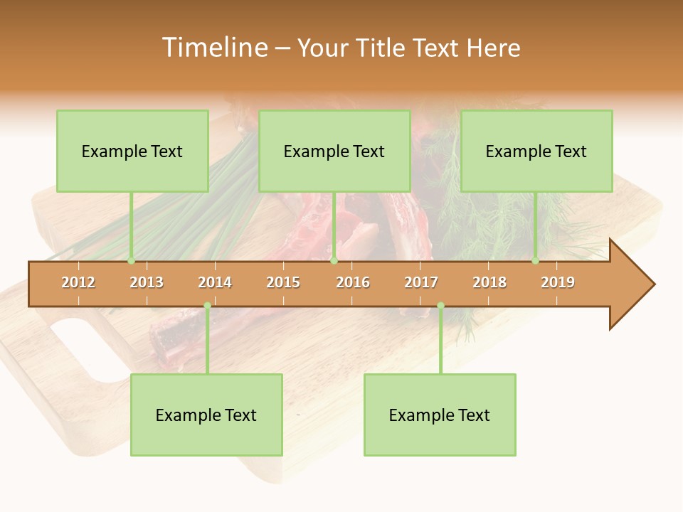 Cut Food Grocery PowerPoint Template