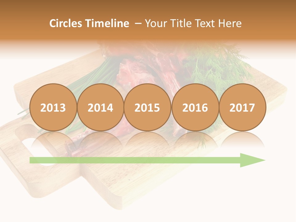 Cut Food Grocery PowerPoint Template