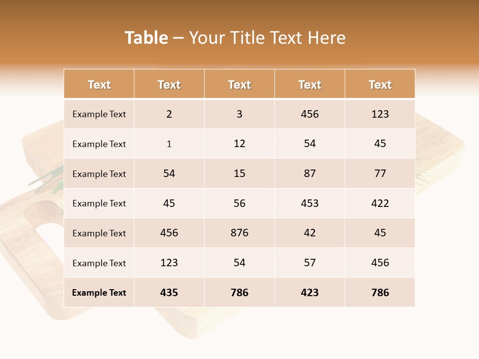 Cut Food Grocery PowerPoint Template