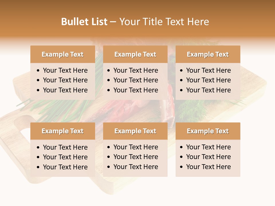 Cut Food Grocery PowerPoint Template