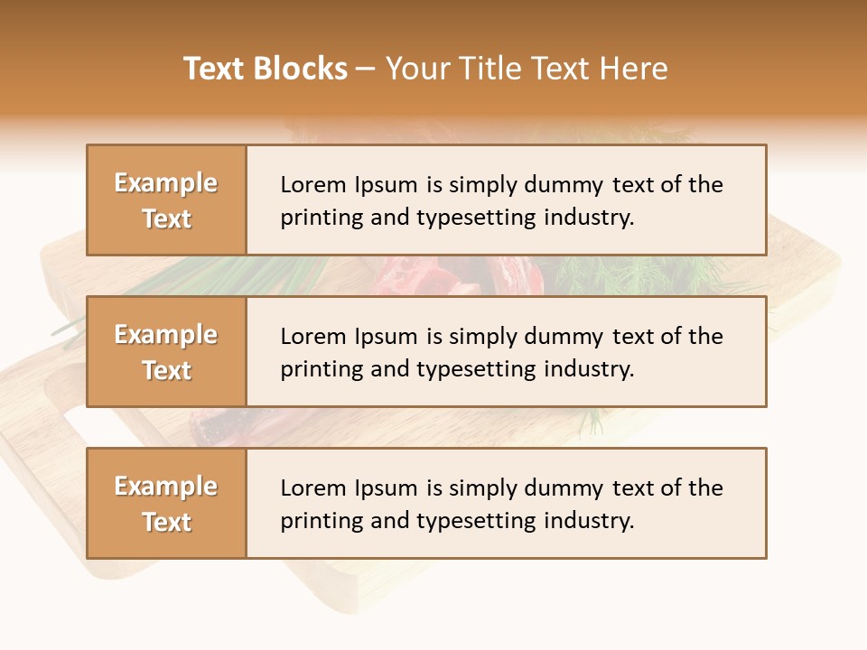 Cut Food Grocery PowerPoint Template