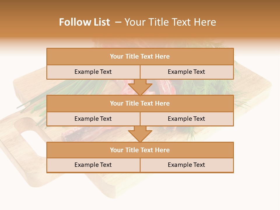 Cut Food Grocery PowerPoint Template