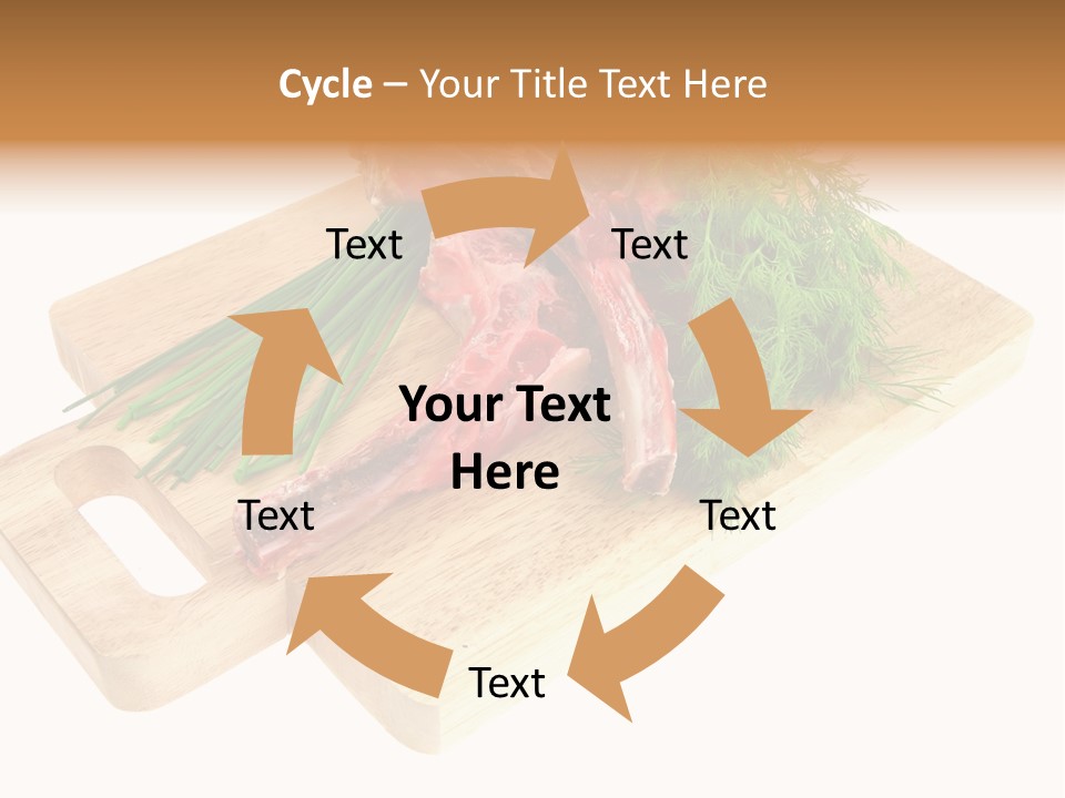 Cut Food Grocery PowerPoint Template