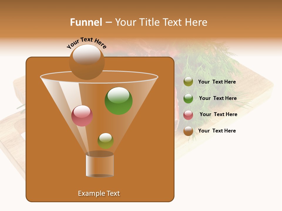 Cut Food Grocery PowerPoint Template
