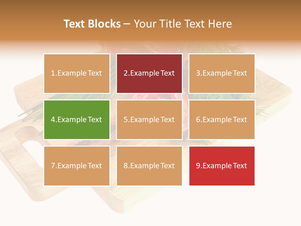 Cut Food Grocery PowerPoint Template
