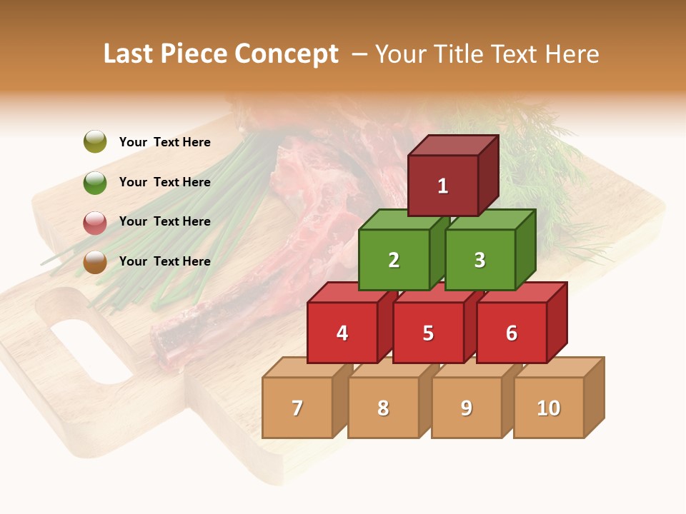 Cut Food Grocery PowerPoint Template