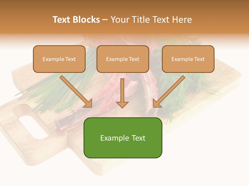 Cut Food Grocery PowerPoint Template