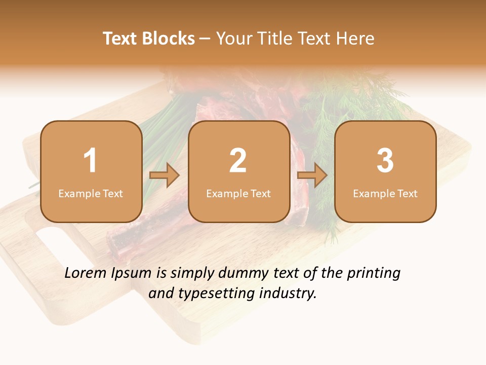 Cut Food Grocery PowerPoint Template