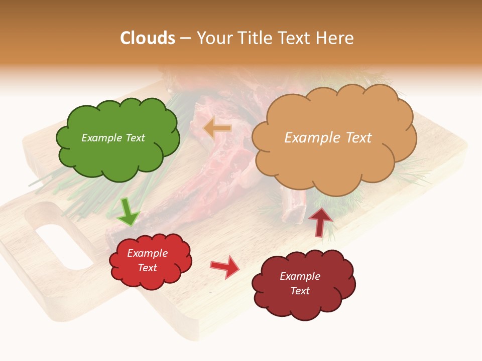 Cut Food Grocery PowerPoint Template