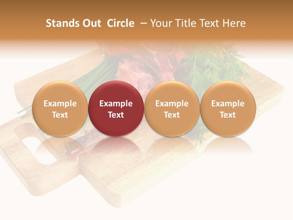 Cut Food Grocery PowerPoint Template