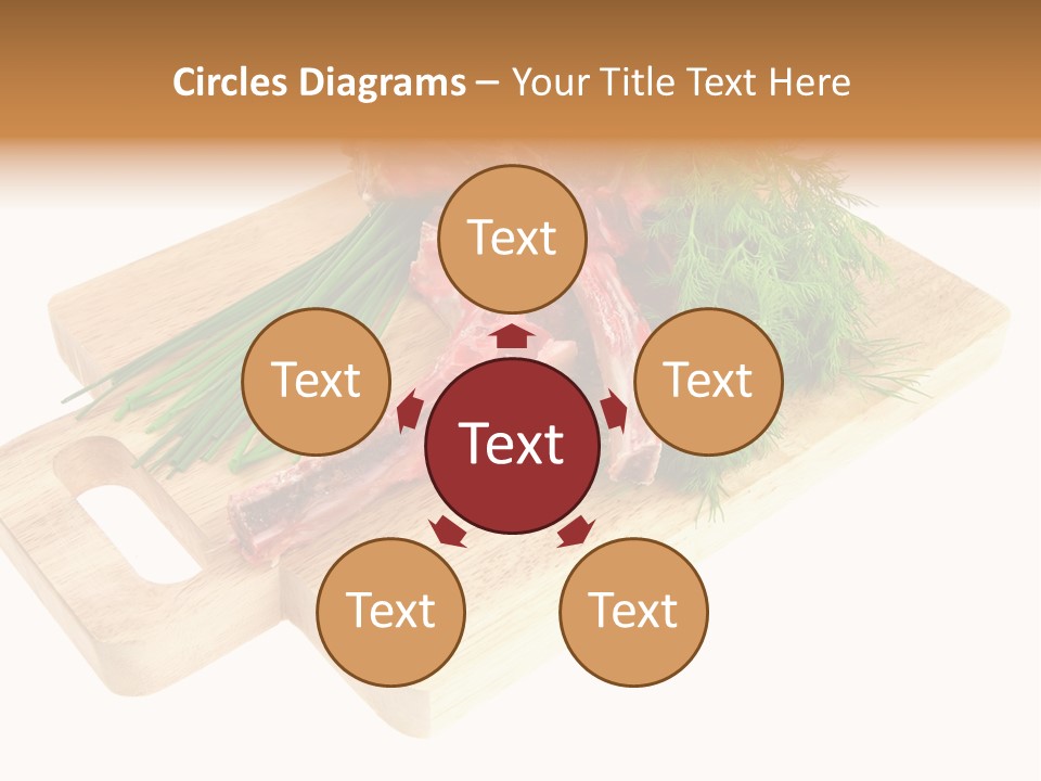 Cut Food Grocery PowerPoint Template