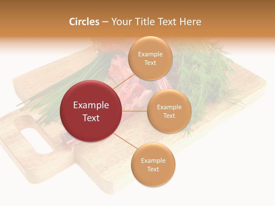 Cut Food Grocery PowerPoint Template