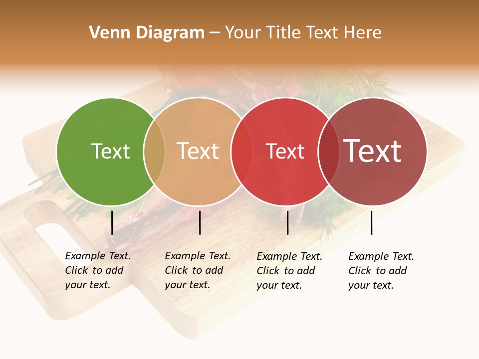 Cut Food Grocery PowerPoint Template