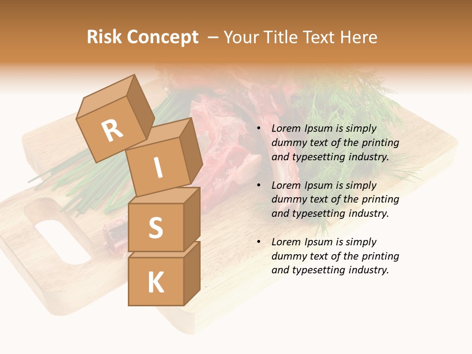 Cut Food Grocery PowerPoint Template
