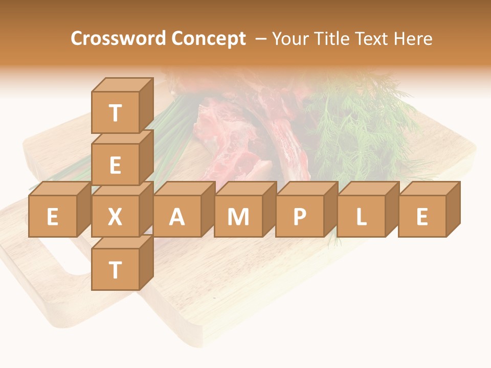 Cut Food Grocery PowerPoint Template