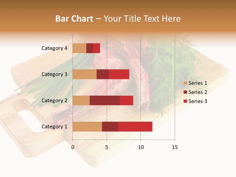 Cut Food Grocery PowerPoint Template