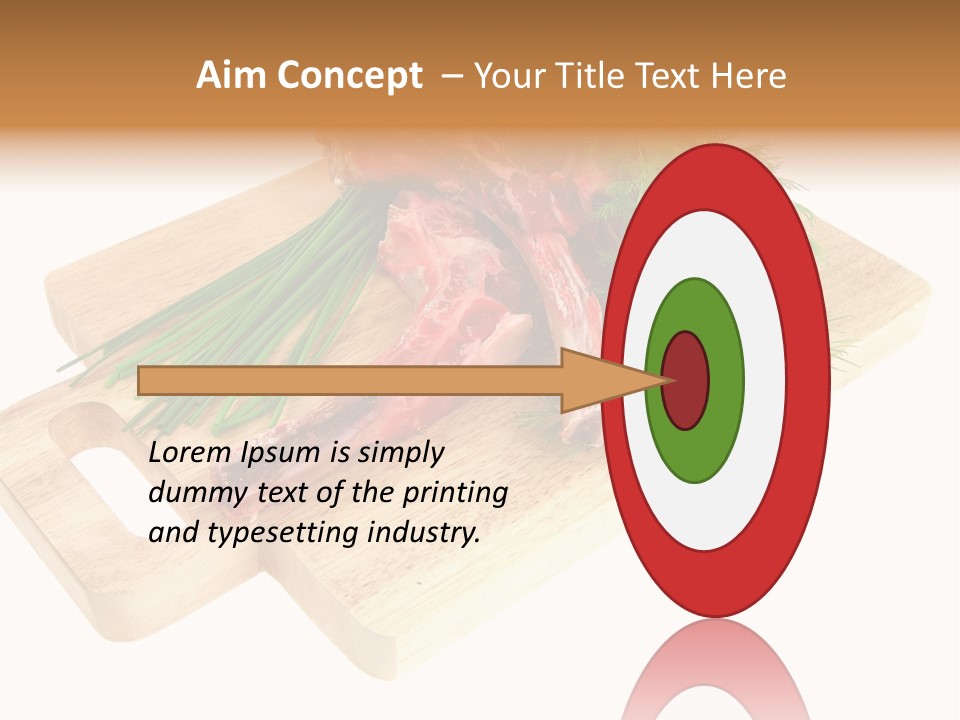 Cut Food Grocery PowerPoint Template