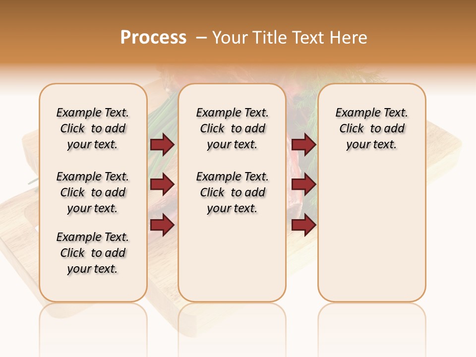 Cut Food Grocery PowerPoint Template