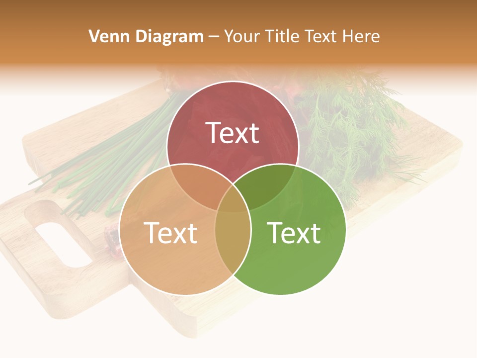 Cut Food Grocery PowerPoint Template