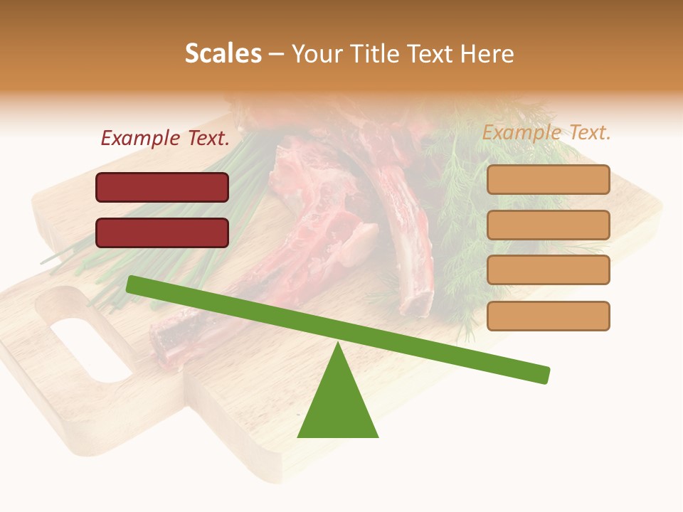 Cut Food Grocery PowerPoint Template