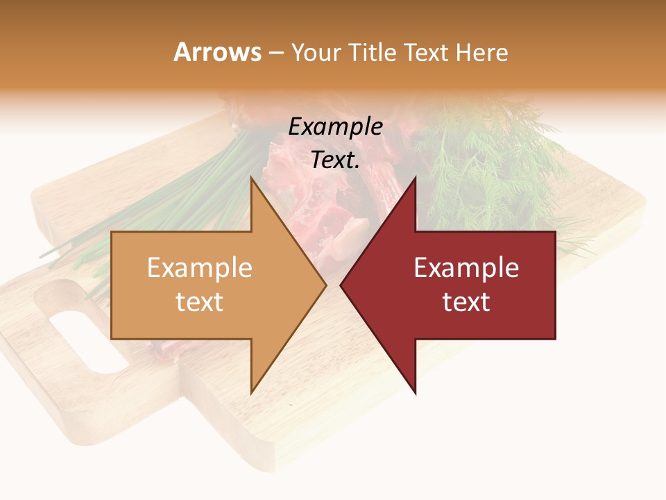 Cut Food Grocery PowerPoint Template