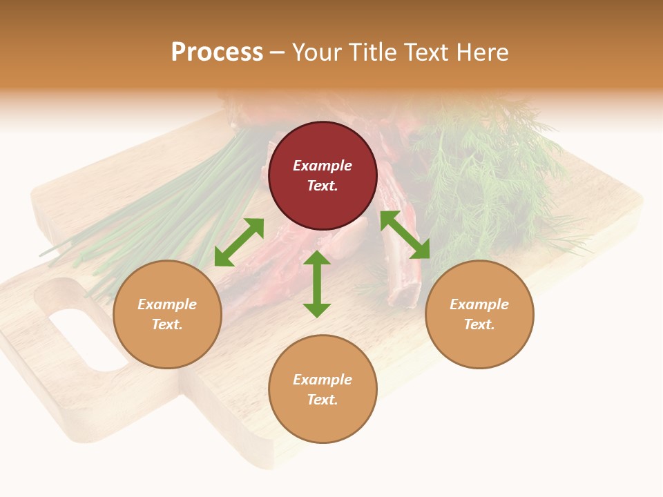 Cut Food Grocery PowerPoint Template