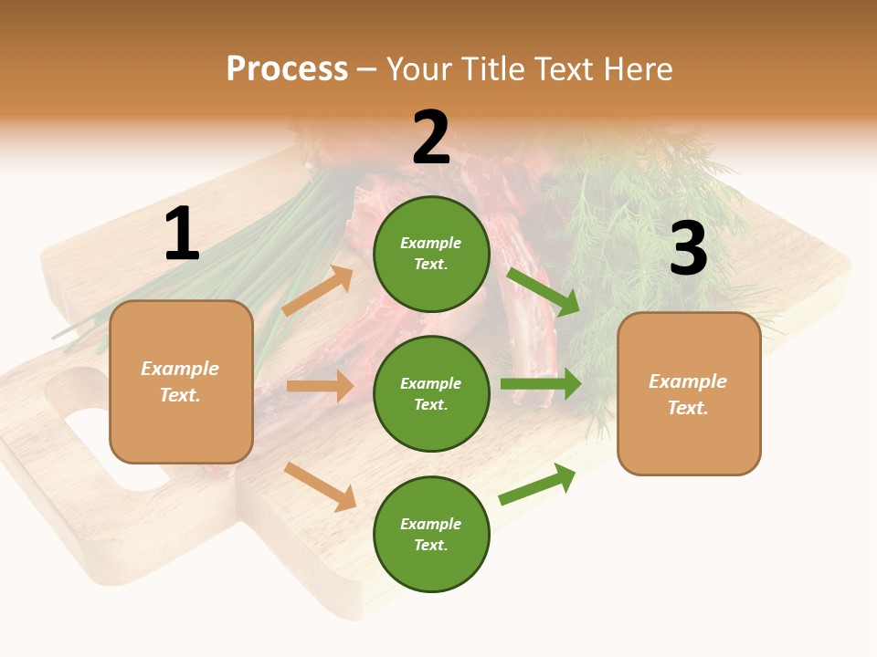 Cut Food Grocery PowerPoint Template