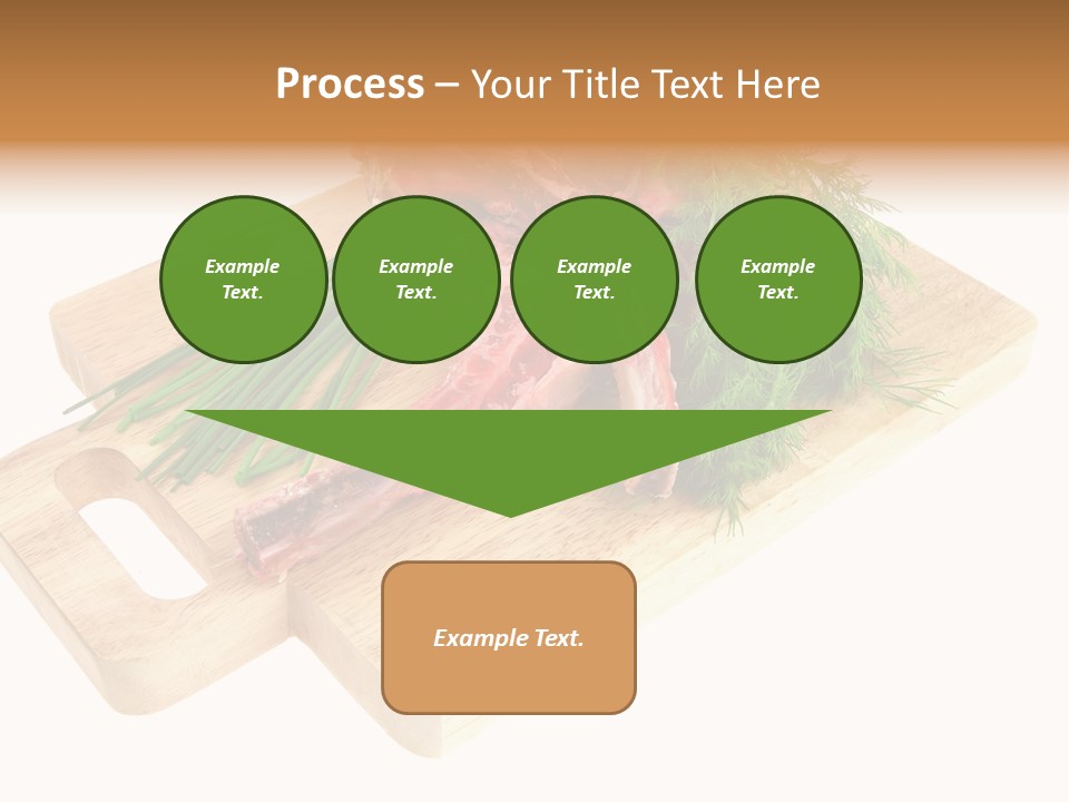 Cut Food Grocery PowerPoint Template