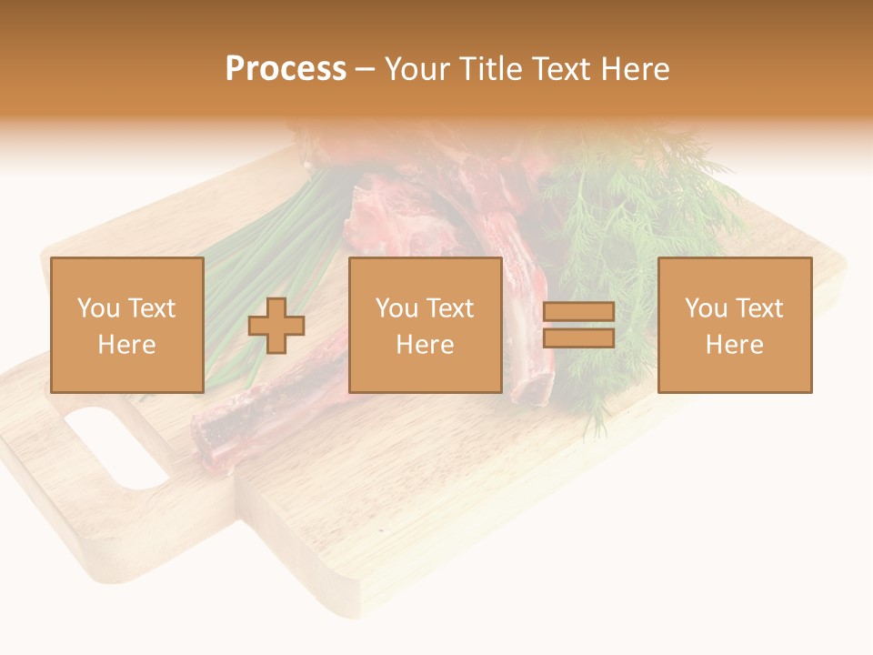 Cut Food Grocery PowerPoint Template