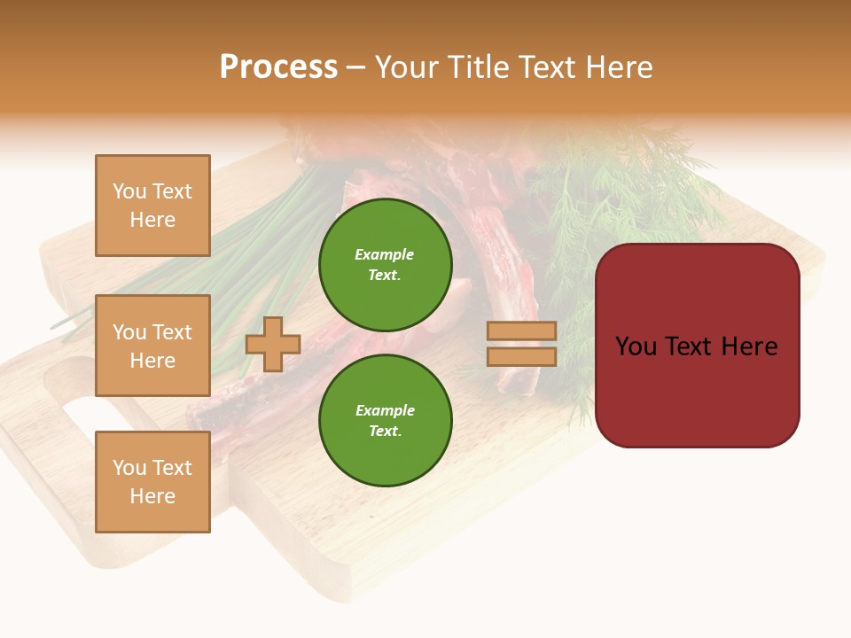 Cut Food Grocery PowerPoint Template