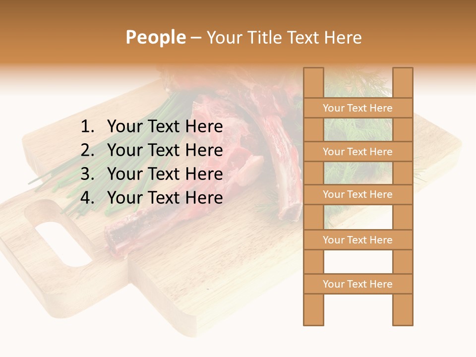 Cut Food Grocery PowerPoint Template