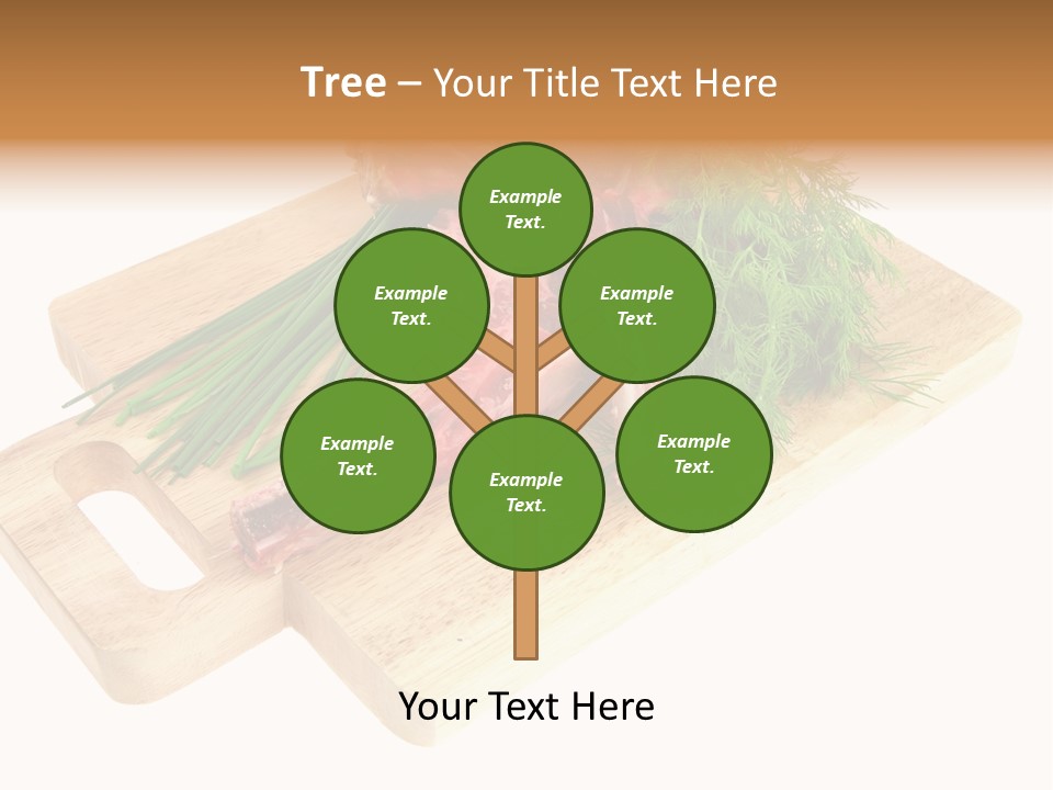 Cut Food Grocery PowerPoint Template