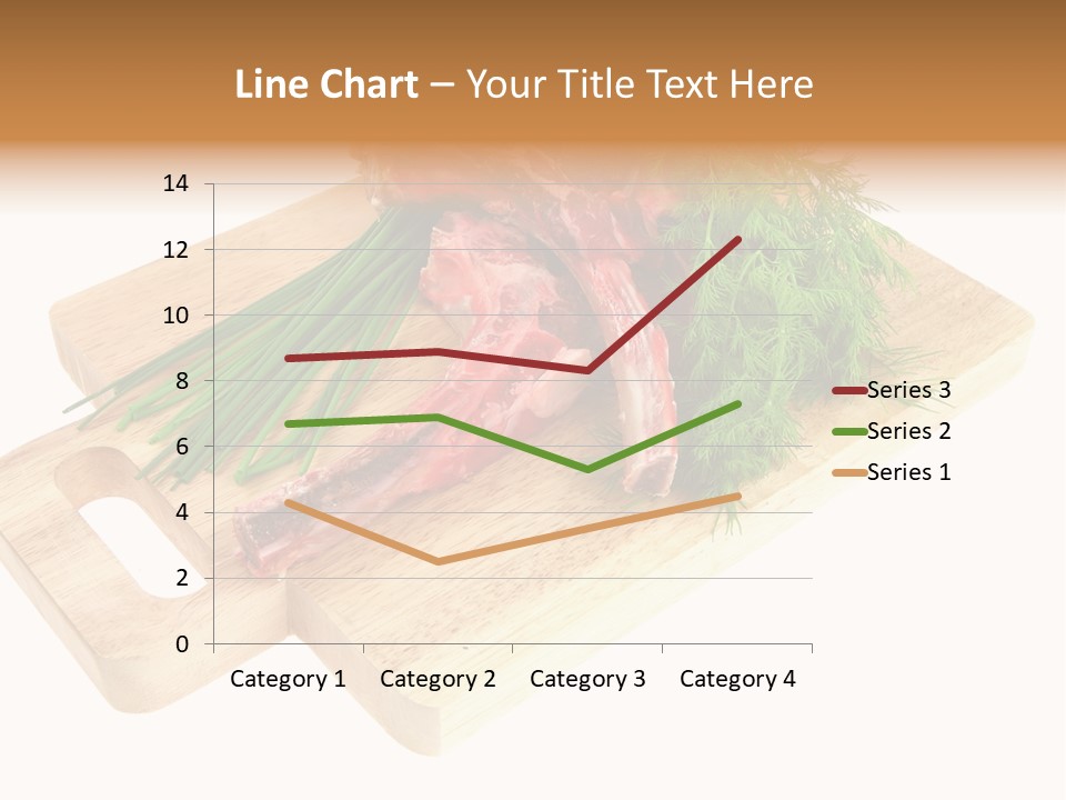 Cut Food Grocery PowerPoint Template