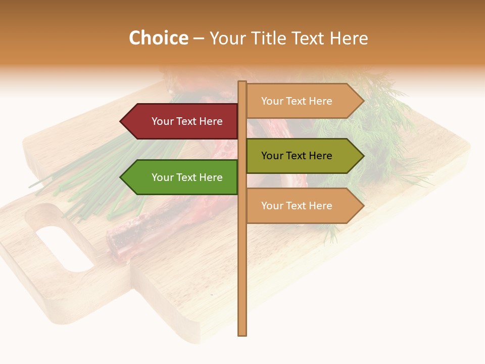 Cut Food Grocery PowerPoint Template
