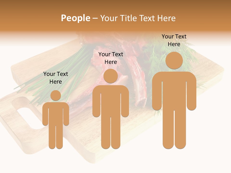 Cut Food Grocery PowerPoint Template