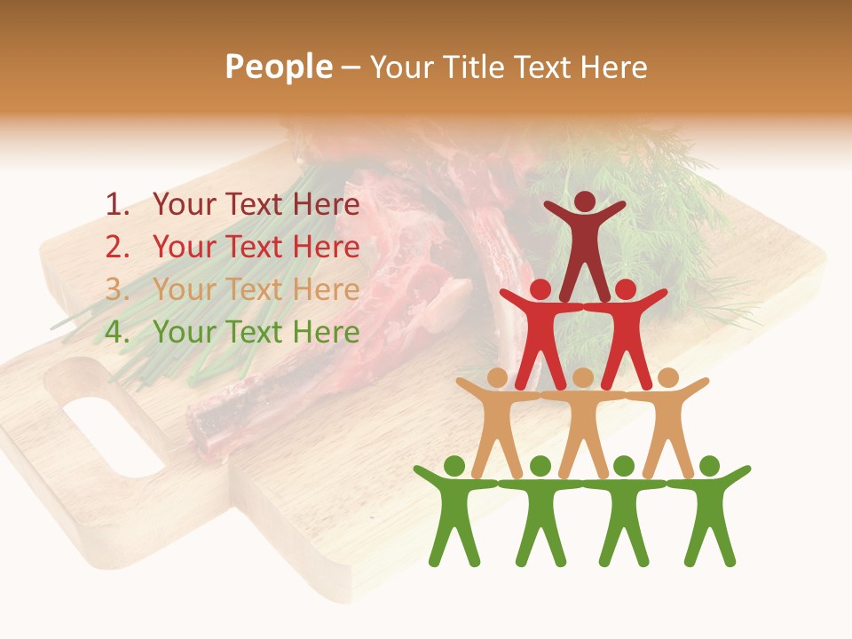 Cut Food Grocery PowerPoint Template