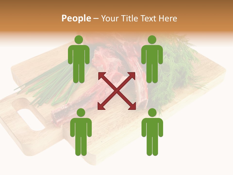 Cut Food Grocery PowerPoint Template