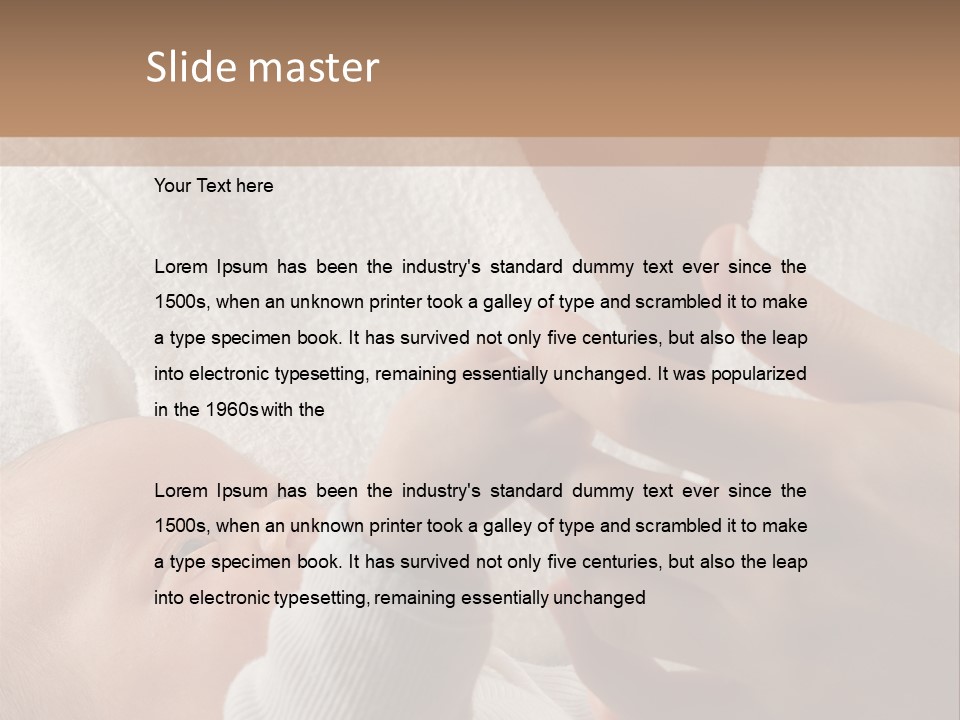 Body Hand Tape PowerPoint Template