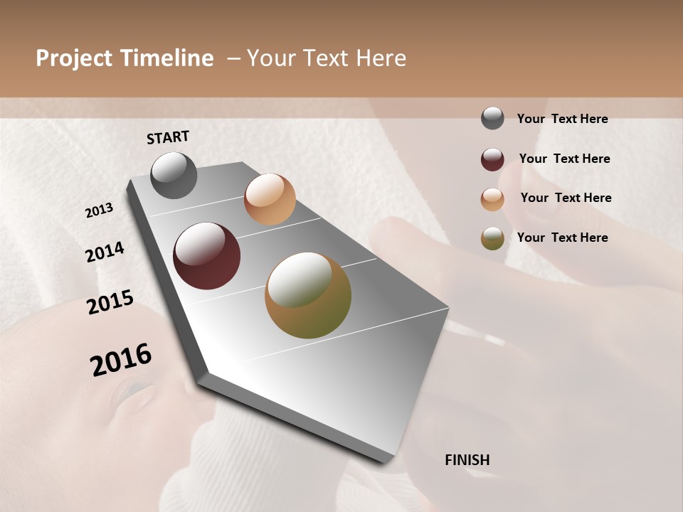 Body Hand Tape PowerPoint Template