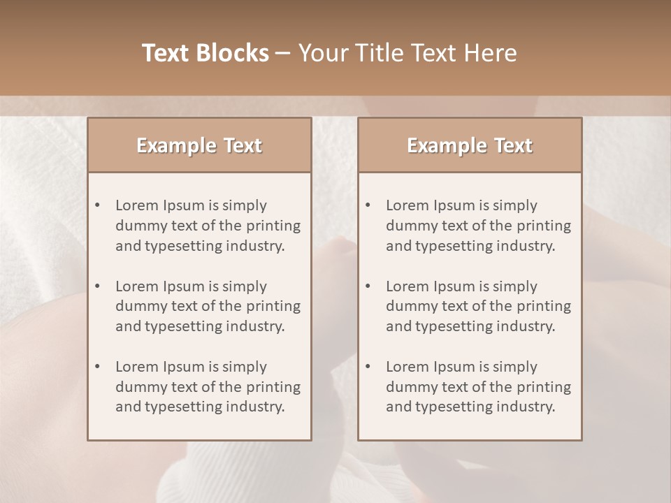 Body Hand Tape PowerPoint Template