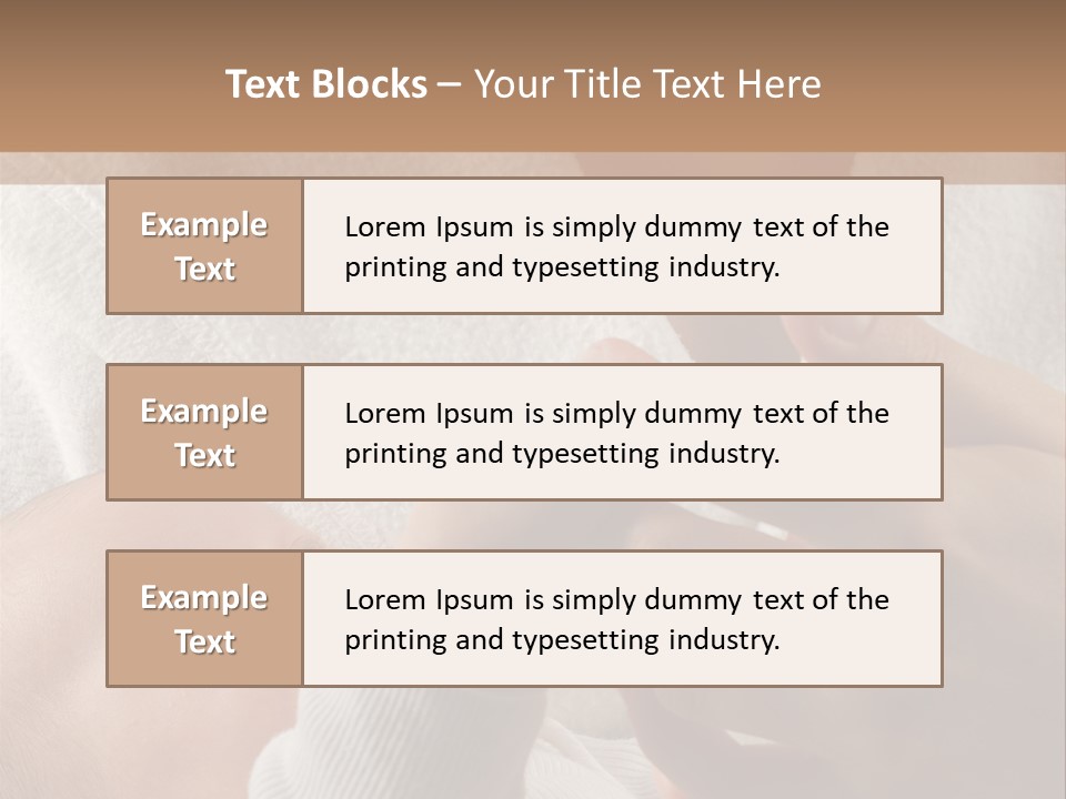 Body Hand Tape PowerPoint Template