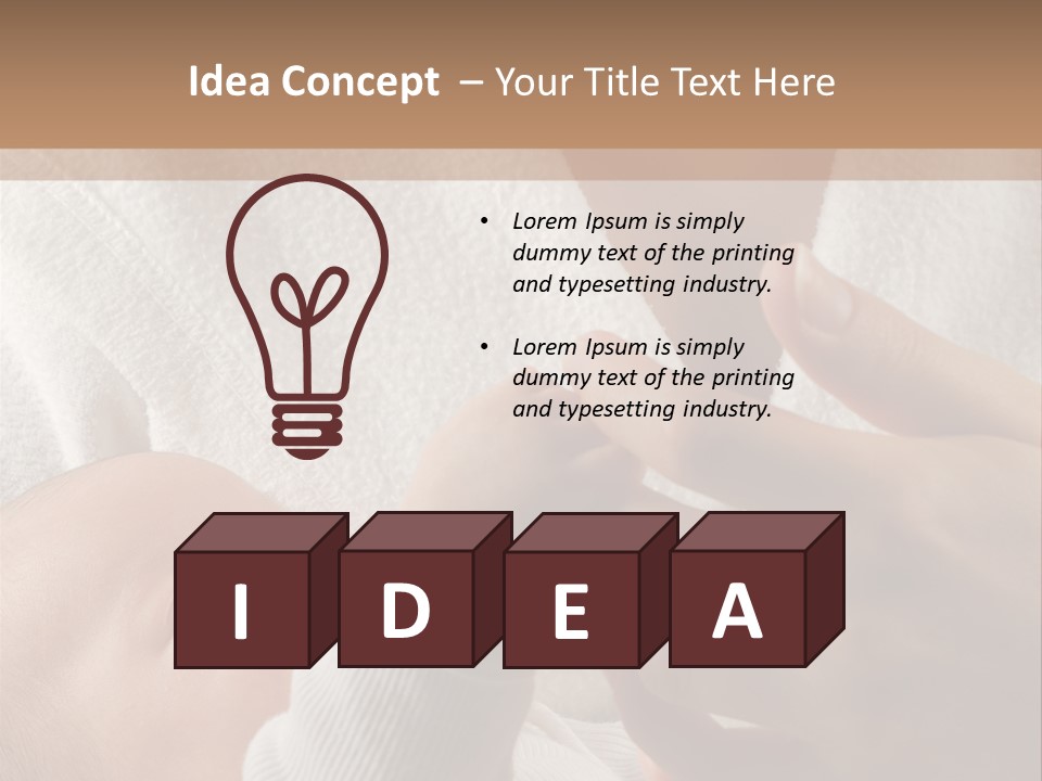 Body Hand Tape PowerPoint Template