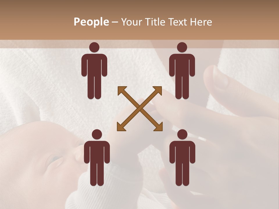 Body Hand Tape PowerPoint Template