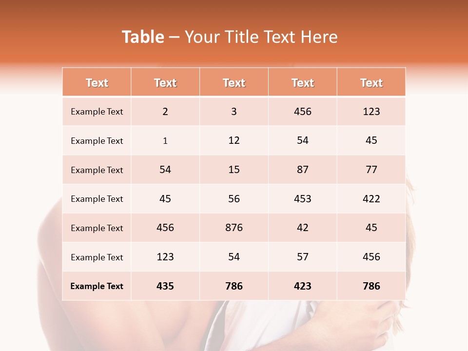 Portrait Girl Perfect PowerPoint Template