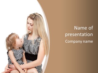 Togetherness Teach Woman PowerPoint Template