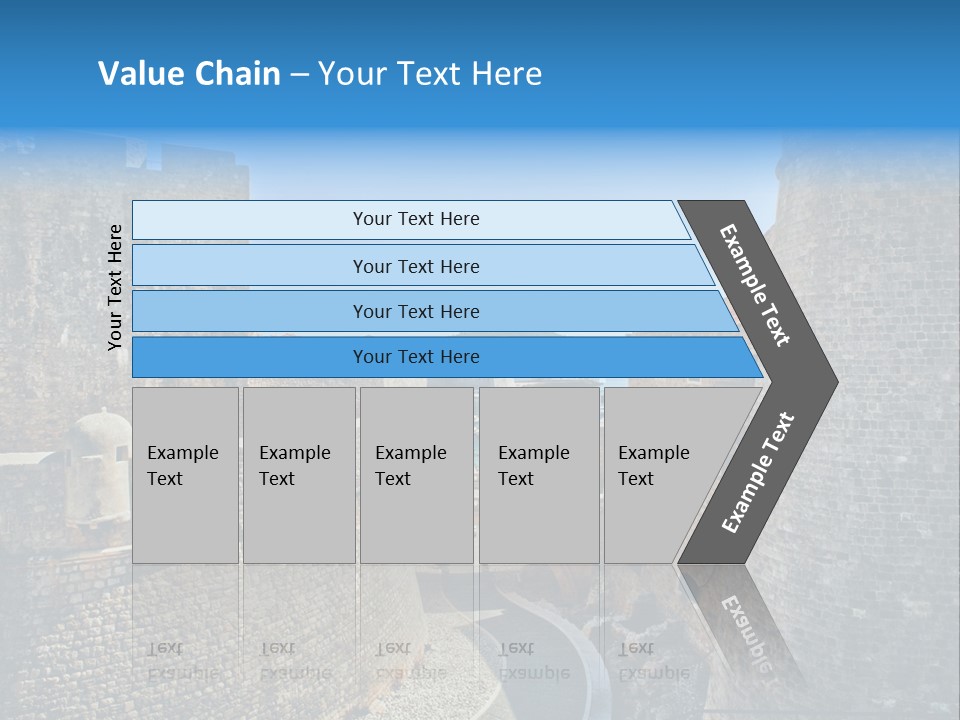 Panorama Fortress Destination PowerPoint Template