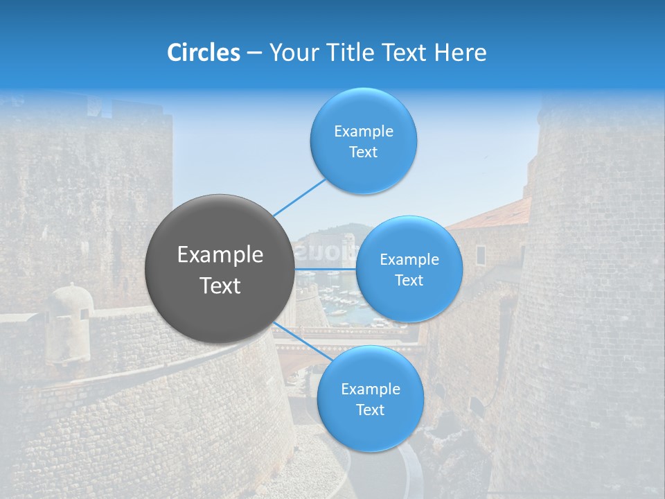 Panorama Fortress Destination PowerPoint Template